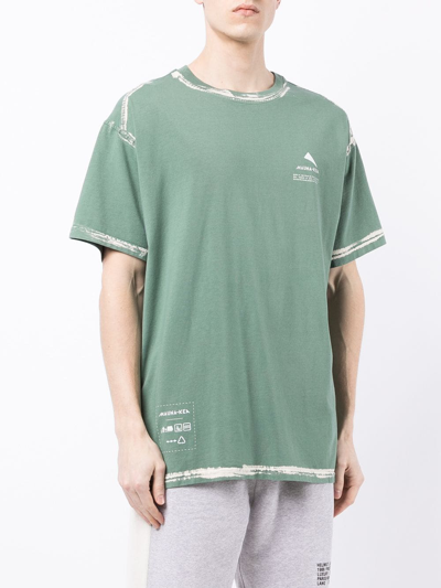 Mauna Kea Men's Short Sleeve T-shirt Crew Neckline Jumper In Green