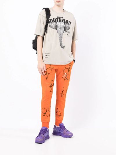 Shop Mauna Kea Logo-print Detail Track Pants In Orange