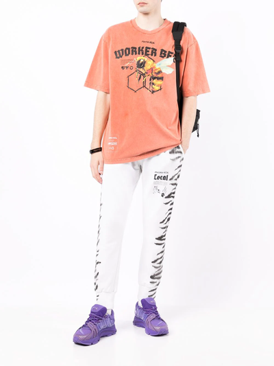 Mauna Kea Tiger-print Track Pants In White