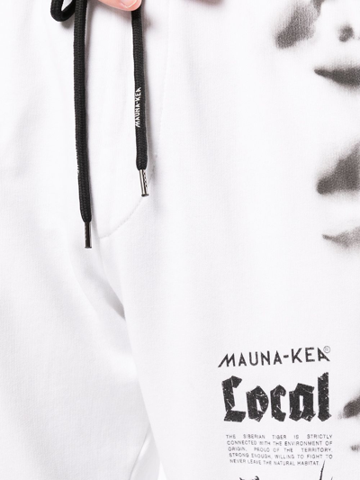 Mauna Kea Tiger-print Track Pants In White