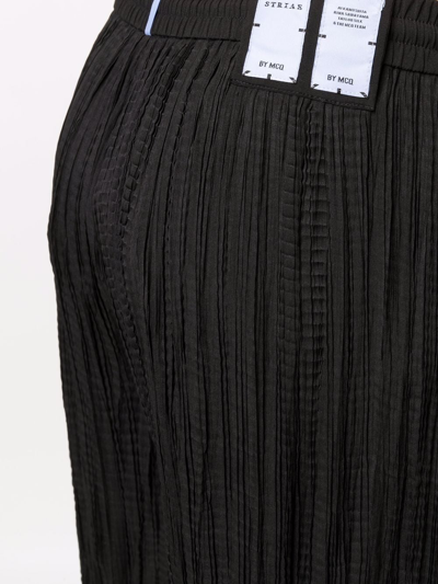 Mcq By Alexander Mcqueen Micro-pleated Design Trousers In Black