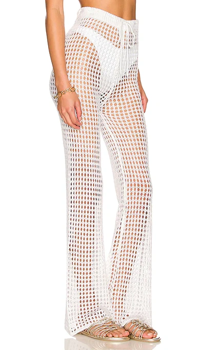 Shop Superdown Elektra Crochet Pant In White