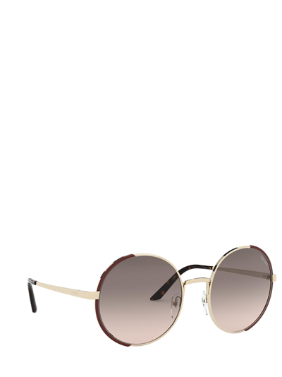 Shop Prada Pr 59xs Pale Gold / Brow In Schwarz