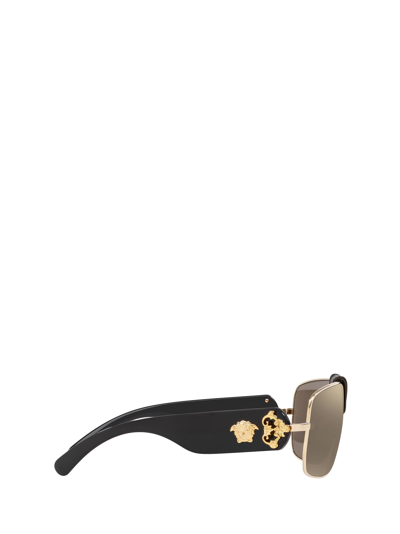 Shop Versace Ve2207q Gold Male Sunglasses