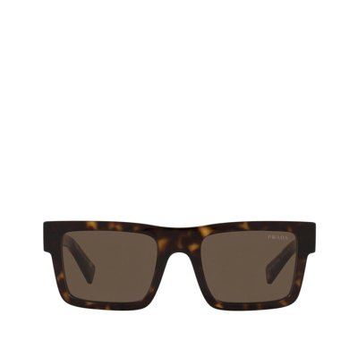 Shop Prada Unisex  Pr 19ws Tortoise Unisex In Braun