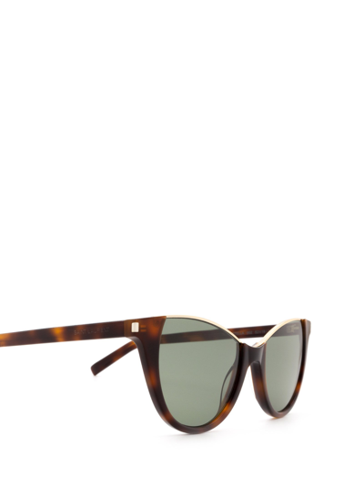 Shop Saint Laurent Sl 368 Havana Female Sunglasses