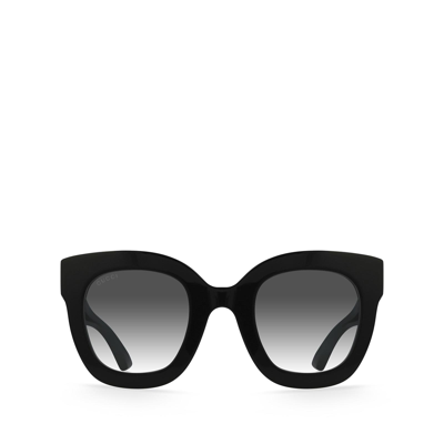 Shop Gucci Gg0208s Black Female Sunglasses