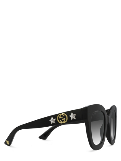 Shop Gucci Gg0208s Black Female Sunglasses