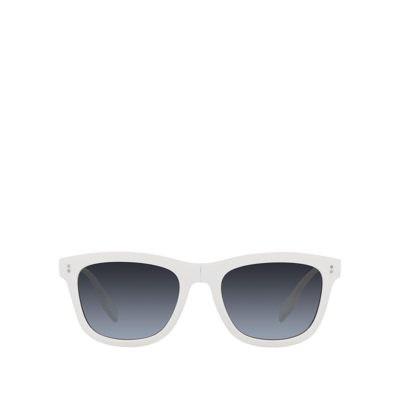 Shop Burberry Be4341 White Male Sun In Weiss
