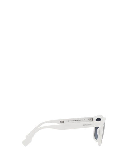 Shop Burberry Be4341 White Male Sun In Weiss