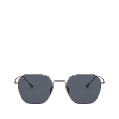 Shop Giorgio Armani Ar6104 Matte Gunmetal Male Sunglasses