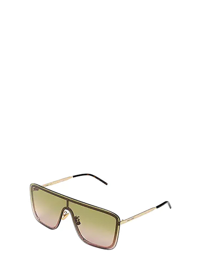 Shop Saint Laurent Unisex  Sl 364 Mask Gold