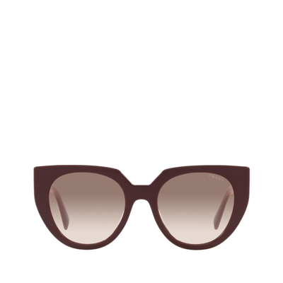 Shop Prada Pr 14ws Garnet Female Sunglasses