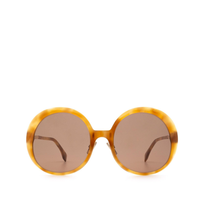 Shop Fendi Ff 0430/s Havana Honey Female Sunglasses