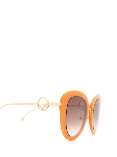 Shop Fendi Ff 0409/s Brown Female Sunglasses