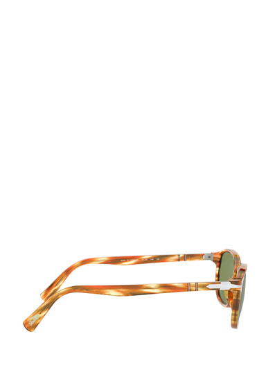 Shop Persol Po3234s Striped Brown & Yellow Male Sunglasses