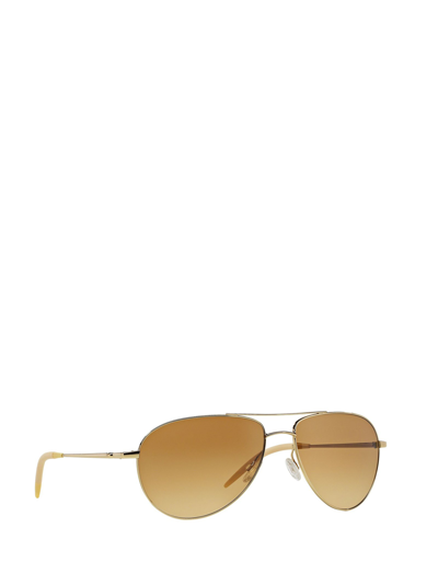 Shop Oliver Peoples Ov1002s Gold Male Sunglasses