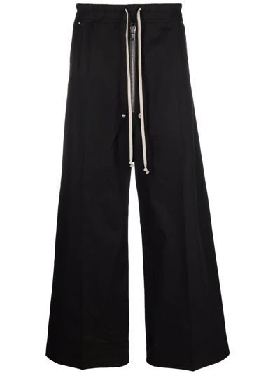 Shop Rick Owens Wide-leg Track Pants In Black