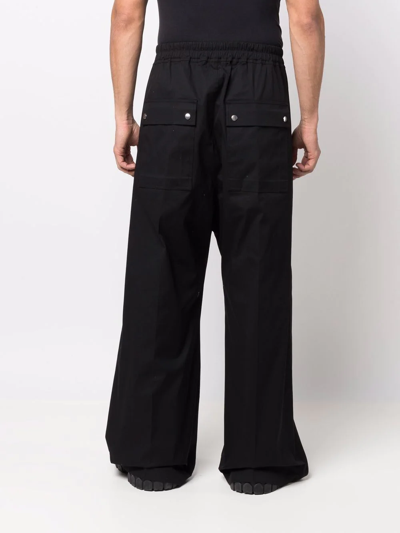 Shop Rick Owens Wide-leg Track Pants In Black