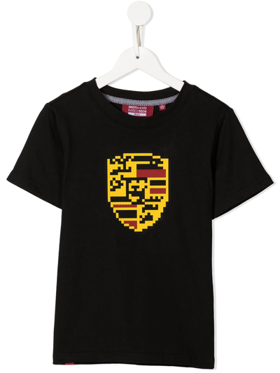 Mostly Heard Rarely Seen 8-bit Mini Moody 8-bit Appliqué T-shirt In Black