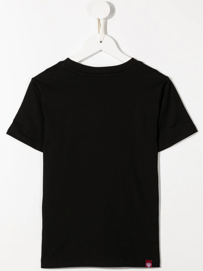 Mostly Heard Rarely Seen 8-bit Mini Moody 8-bit Appliqué T-shirt In Black
