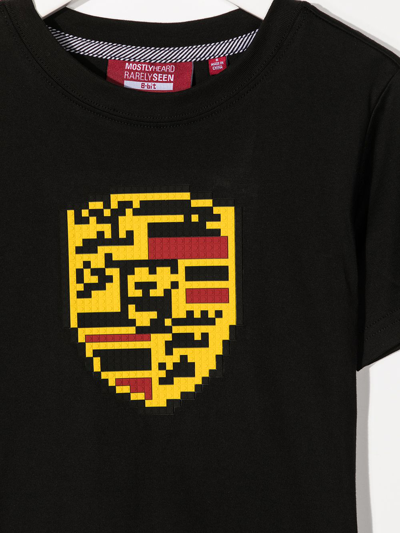 Mostly Heard Rarely Seen 8-bit Mini Moody 8-bit Appliqué T-shirt In Black