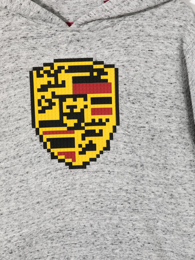 Shop Mostly Heard Rarely Seen 8-bit Graphic-print Cotton Hoodie In Grey