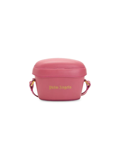 Shop Palm Angels Mini Padlock Shoulder Bag In Pink
