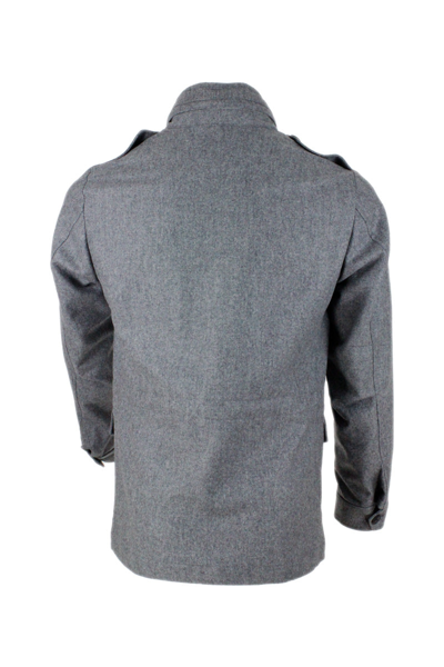 Shop Barba Napoli Jackets Grey