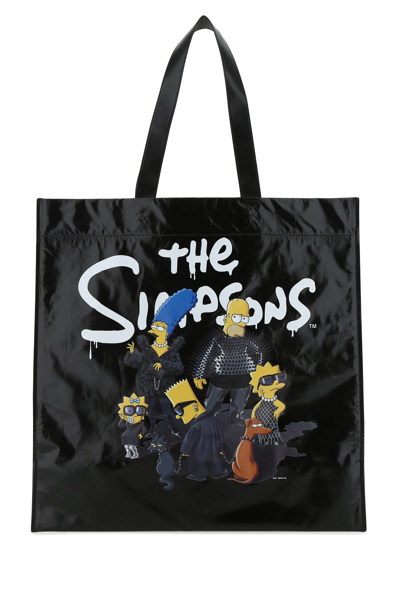 Balenciaga The Simpsons Tm & © 20th Television Shopper Medium Shoulder Tote  Bag In Black | ModeSens
