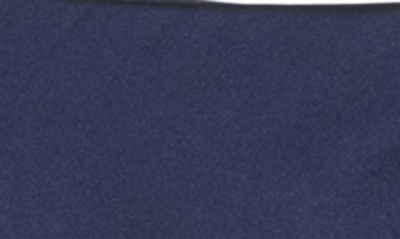Renee C Satin Slit Midi Skirt In Navy