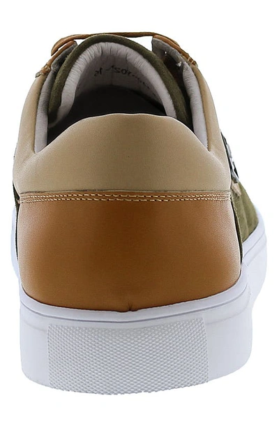 Shop Robert Graham Trixie Colorblock Cap Toe Sneaker In Olive