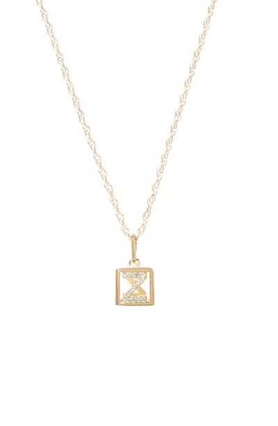Shop Stone And Strand Diamond Baby Block Necklace In Yellow Gold - Z