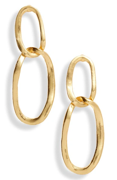 Shop Karine Sultan Double Hoop Earrings In Gold