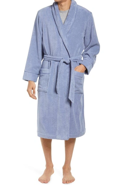 Shop Nordstrom Hydro Cotton Robe In Blue Stonewash