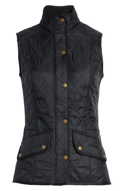 Shop Barbour Cavalry Fleece Lined Vest In Black/ Black