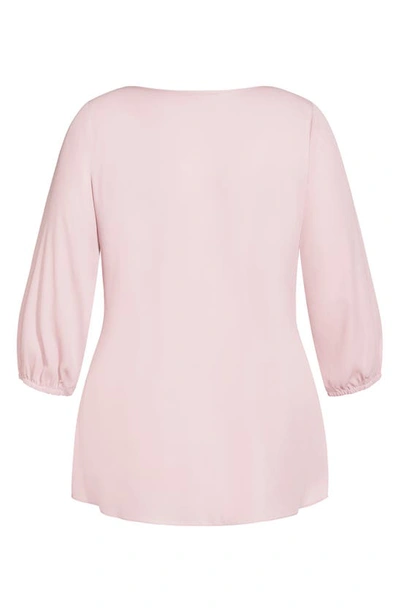 Shop City Chic Sexy Fling Top In Ice Pink