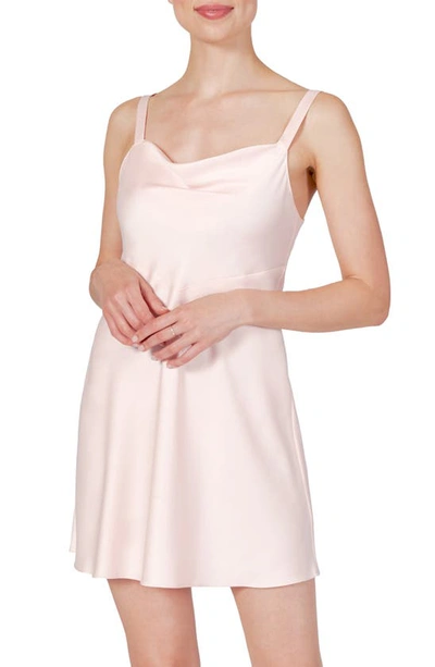 Shop Rya Collection Heavenly Satin Chemise In Petal Pink