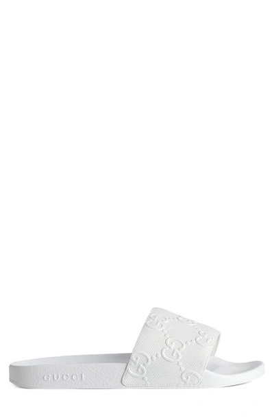 Shop Gucci Pursuit Slide Sandal In Great White