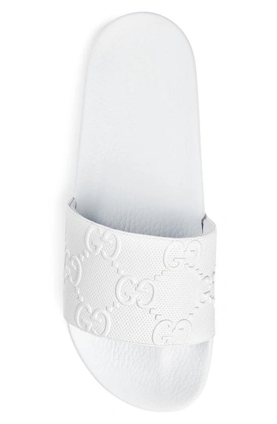 Shop Gucci Pursuit Slide Sandal In Great White