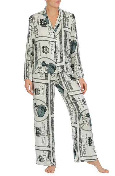 Print Pajamas In Green Money Print