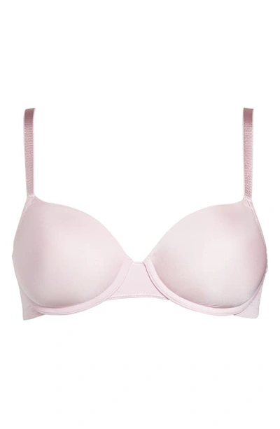 Shop Natori Cushioned Comfort Contour Underwire Bra In Ribbon Pnk