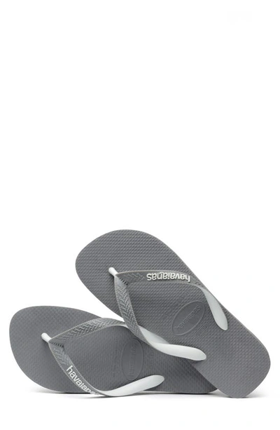 Havaianas Men's Top Mix Sandal In Steel Grey/ Grey