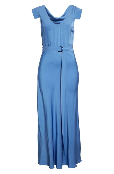 Shop Ted Baker Noemi Belted Bias Cut Dress In Light Blue
