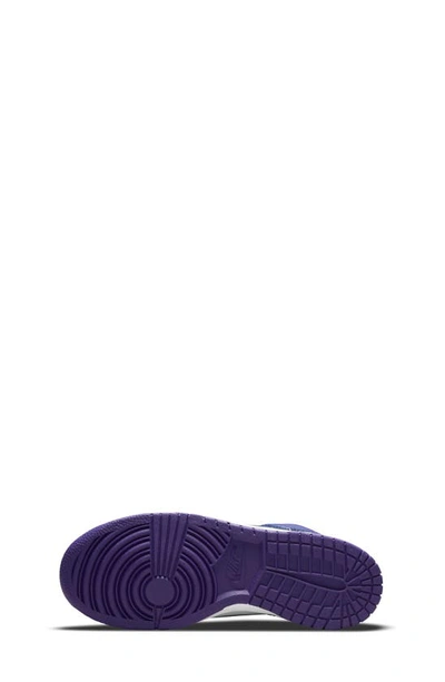 Nike Dunk High Top Sneaker In White/ Navy/ Purple
