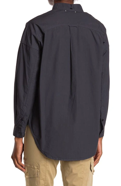 Shop Alex Mill Oversize Shirt In Washed Black