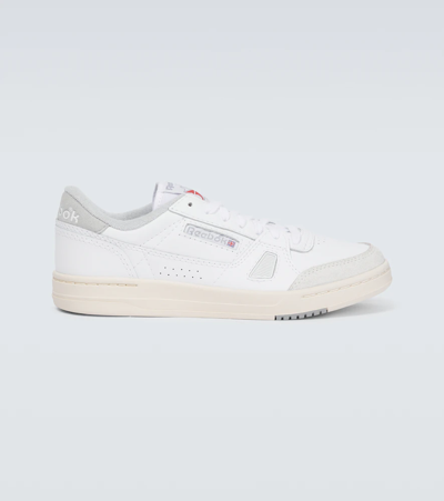 Shop Reebok Lt Court Leather Sneakers In Ftwwht/pugry3/alabas