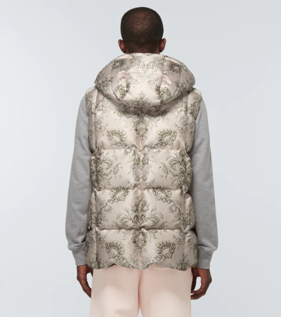 Shop Moncler Genius Rabeh Quilted Down Vest In Rose Print