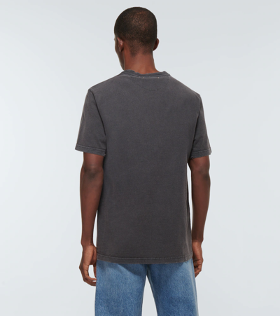Shop Golden Goose Cotton Jersey T-shirt In Anthracite
