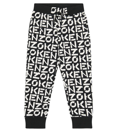 Shop Kenzo Logo Sweatpants In Black